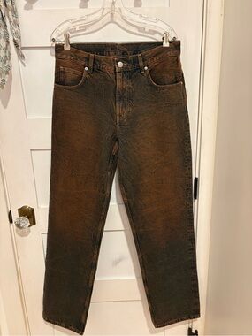 Women’s NWOT Baykan Washed Reddish Denim Pants